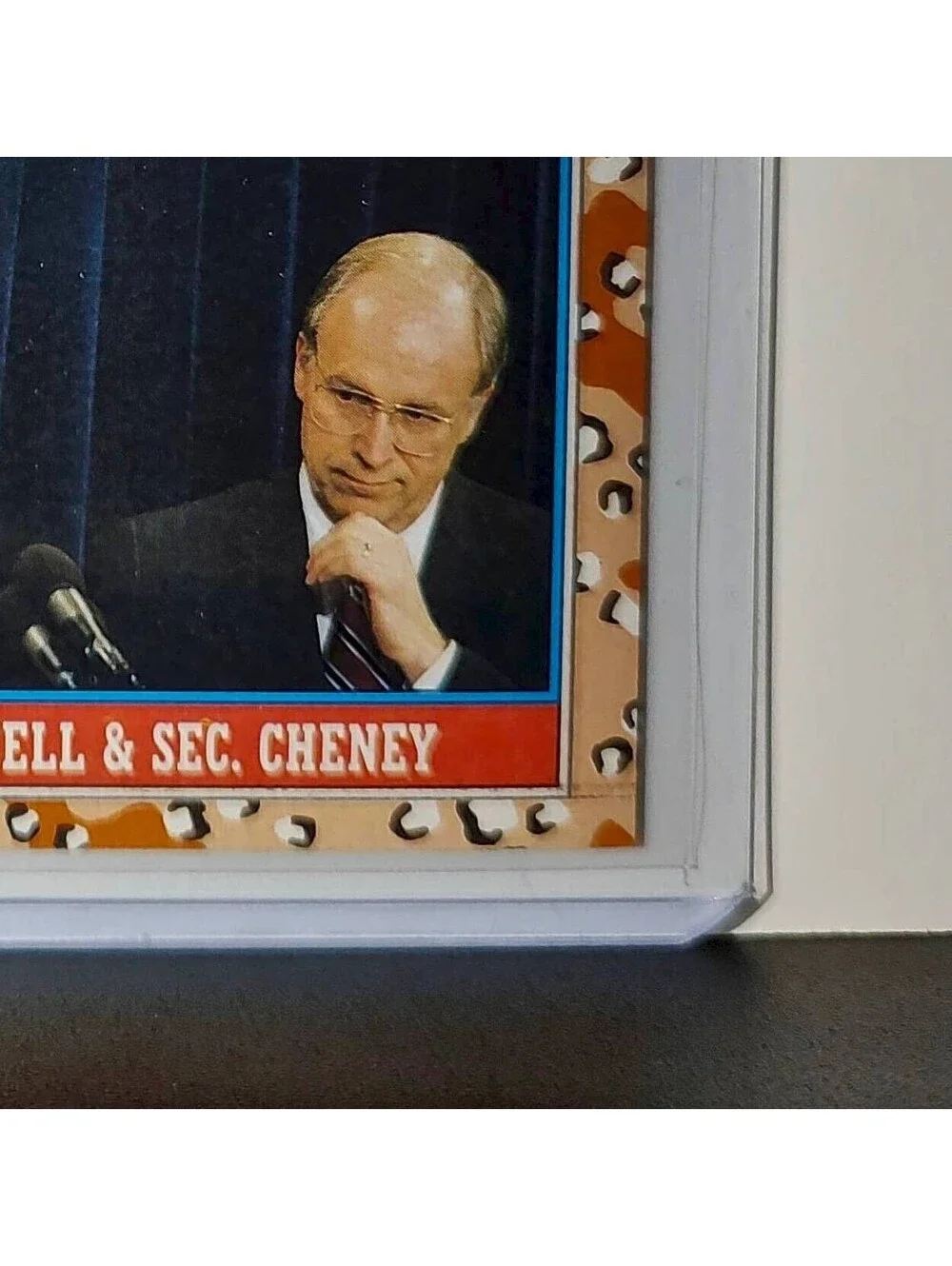General Powell & Secretary Cheney 1991 Topps Desert Storm #158 - Picture 6 of 10